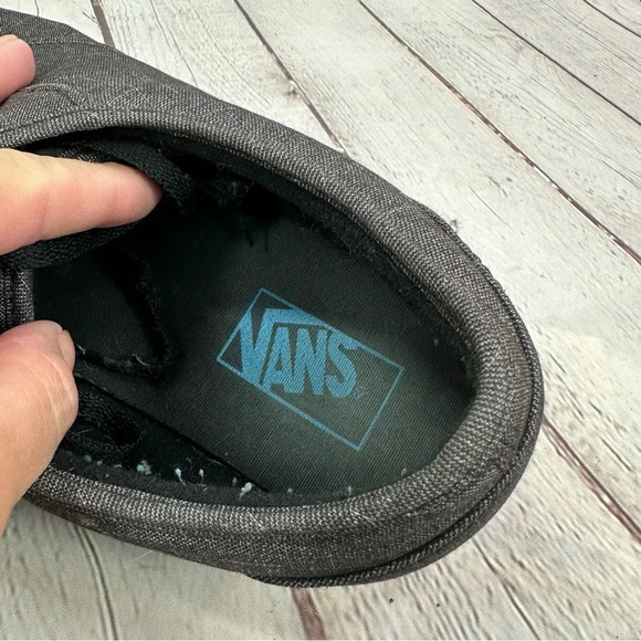 vans off the wall atwood lace up textile low top sneakers dark grey sz 13 mens - Picture 5 of 9